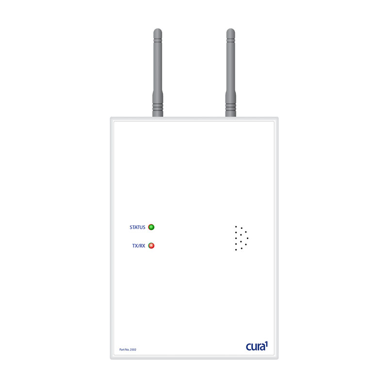 Receives wireless signals from up to 3000 callpoint transmitters from up to 48 Slave Zone Repeaters & connects with a PC using 2509 LRCS Database Software.