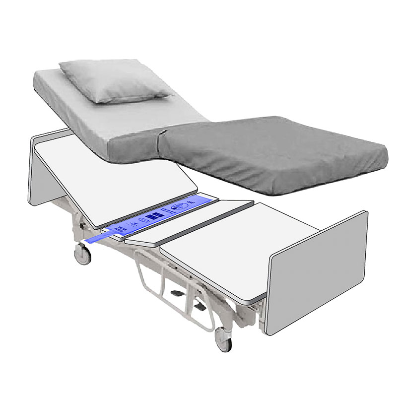 Fits onto the centre panel of most care beds (under the mattress) for completely non-intrusive bed monitoring.